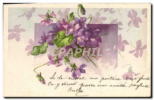 Cartes postales Fantaisie Fleurs