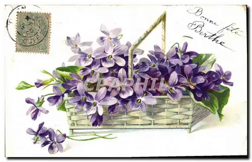 Cartes postales Fantaisie Fleurs