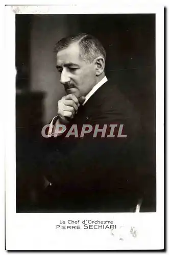 Cartes postales Autographe Chef d&#39orchestre Pierre Sechiari TOP