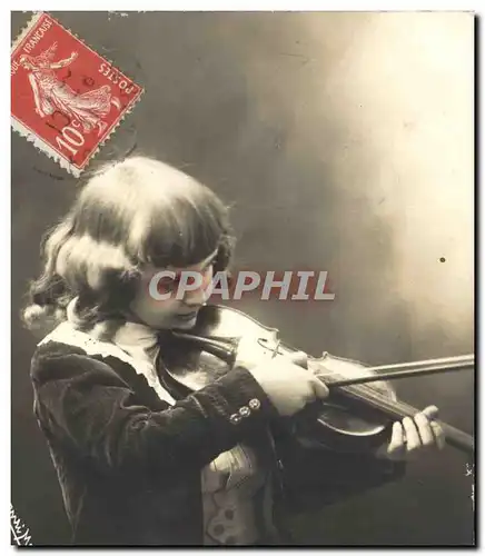 Cartes postales Enfant Violon