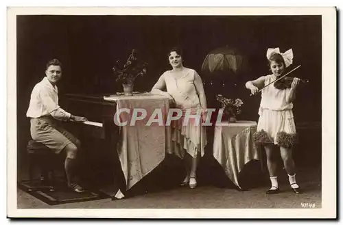 CARTE PHOTO Piano Violon