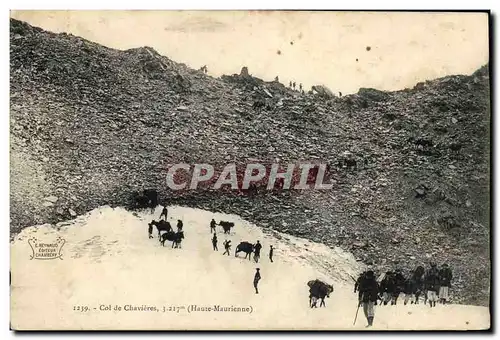 Ansichtskarte AK Militaria Chasseurs Alpins Col de Chavieres Haute Maurienne (fleurs sechees au dos sinon bonne p