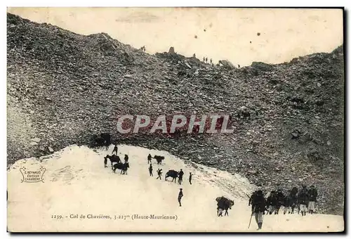 Cartes postales Militaria Chasseurs Alpins Col de Chavieres Haute Maurienne (fleurs sechees au dos sinon bonne p