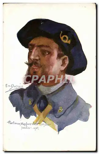 Cartes postales Militaria Chasseurs Alpins