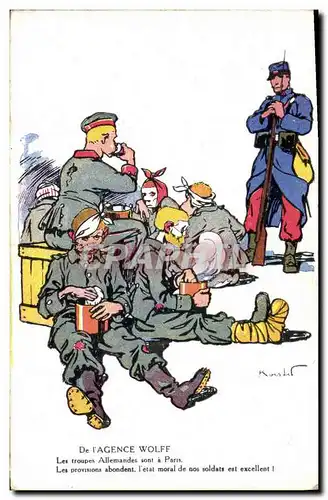 Cartes postales Militaria De l&#39agence Wolff
