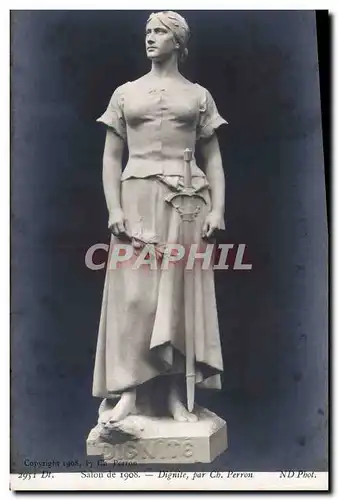 Cartes postales Salon de 1908 Dignite par Ch Perron