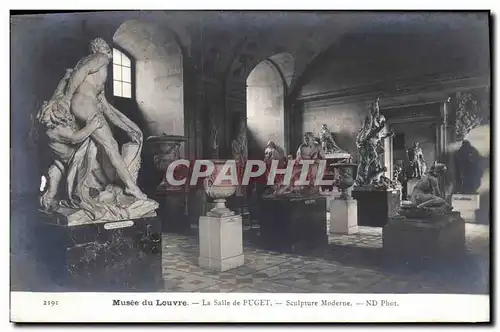 Ansichtskarte AK Paris Musee du Louvre La salle de Puget