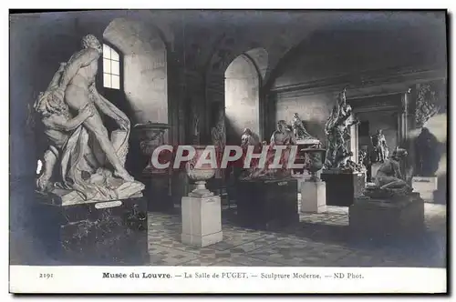 Cartes postales Paris Musee du Louvre La salle de Puget