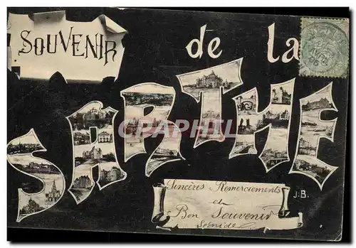 Cartes postales Folklore Souvenir de la Sarthe