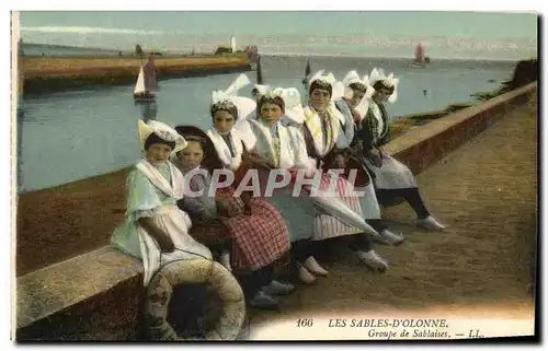 Cartes postales Folklore Les Sables d&#39Olonne Groupe de Sablaises