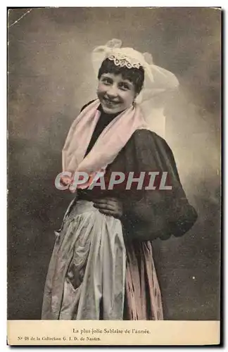 Cartes postales Folklore La plus jolie Sablaise de l&#39annee