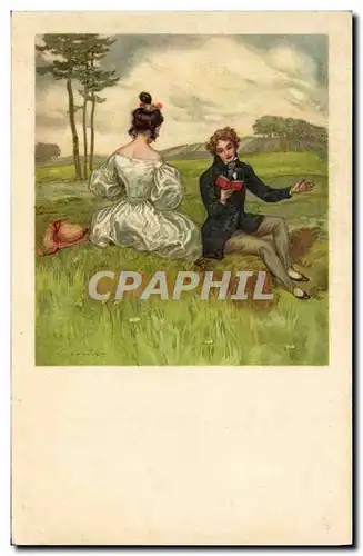 Cartes postales Fantaisie Illustrateur Femme