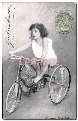 Ansichtskarte AK Enfant Velo Cycle