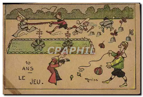 Cartes postales 10 ans Le jeu