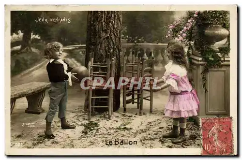 Ansichtskarte AK Jeux d&#39enfants Le ballon