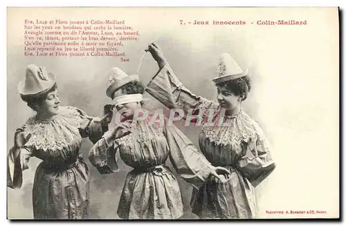 Cartes postales Jeux innocents Colin Maillard