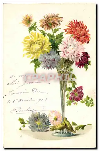 Cartes postales Fantaisie Fleurs