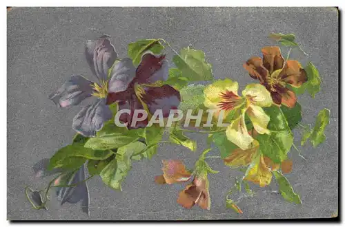 Cartes postales Fantaisie Fleurs