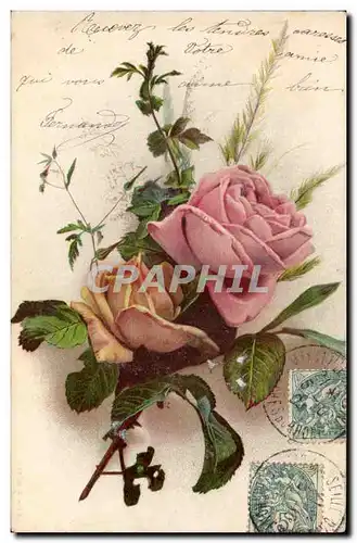 Cartes postales Fantaisie Fleurs