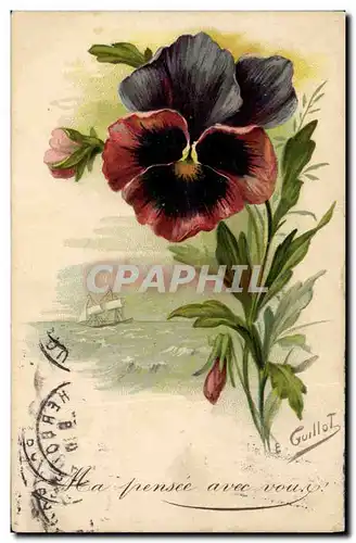 Cartes postales Fantaisie Fleurs