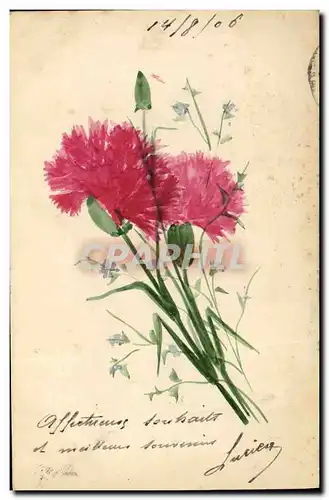 Cartes postales Fantaisie Fleurs