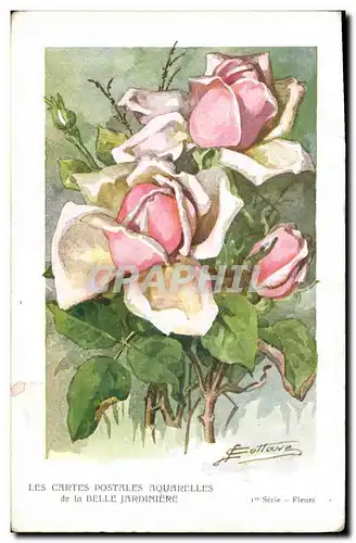 Cartes postales Fantaisie Fleurs Belle Jardiniere