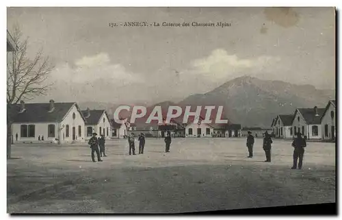 Ansichtskarte AK Militaria Chasseurs Alpins Annecy La caserne