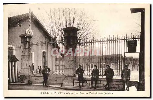 Cartes postales Militaria Chasseurs Alpins Chambery Caserne Verlet Hanus