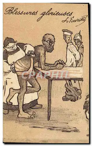 Cartes postales Militaria Blessures glorieuses