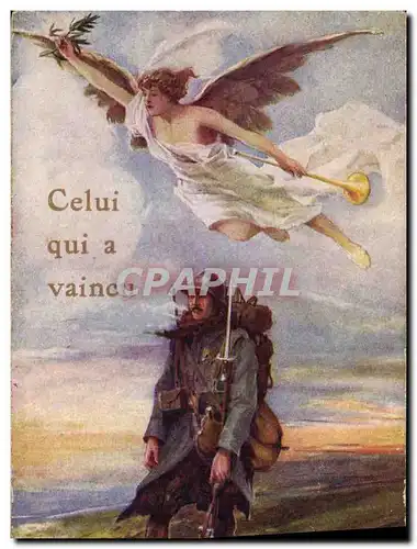 Cartes postales Militaria Celui qui a vaincu