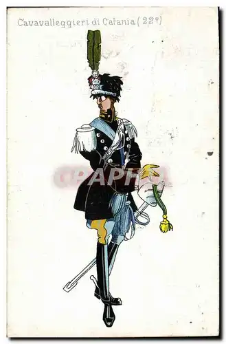 Cartes postales Militaria Cavavalleggieri di Catania 22e