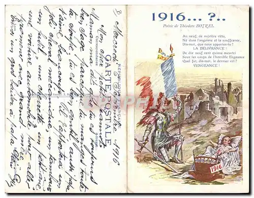 Cartes postales Militaria 1916 ? Theodore Botrel