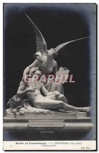 Cartes postales Paris Musee du Luxembourg longepied L&#39Immortalite