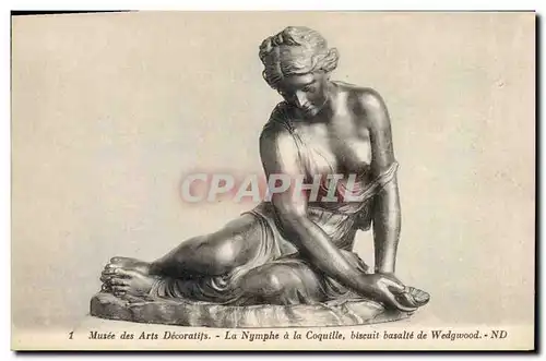 Cartes postales Musee des Arts Decoratifs La nymphe a la coquille Wedgwood