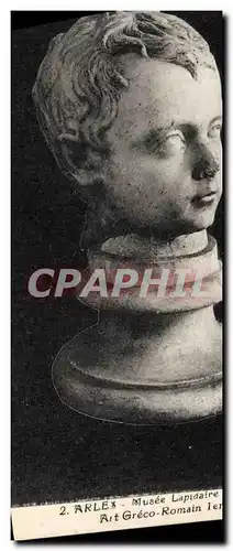 Cartes postales Arles Musee Lapidaire Tete d&#39enfant Art greco romain