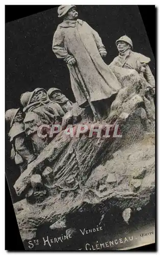 Cartes postales Ste Hermine Vendee Le monument Clemenceau