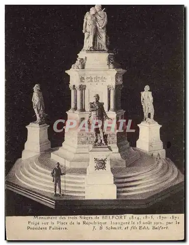 Cartes postales Monument des Trois Sieges de Belfort