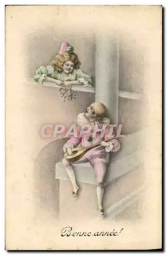 Cartes postales Fantaisie Illustrateur Enfants Pierrot