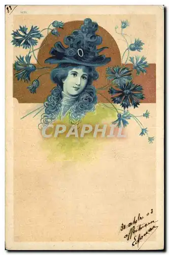 Cartes postales Fantaisie Illustrateur Femme