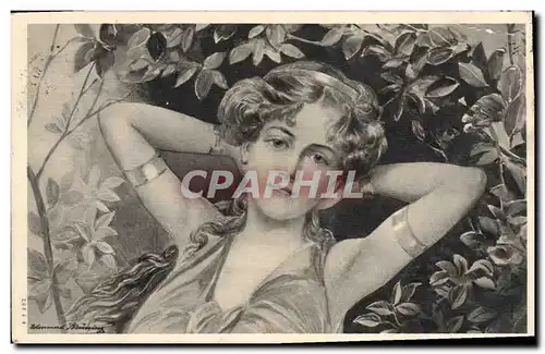 Cartes postales Fantaisie Illustrateur Femme