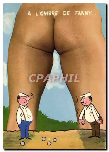 Cartes postales moderne Petanque A l&#39ombre de Fanny