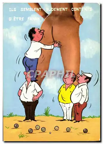 Cartes postales moderne Petanque Fanny