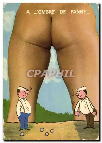 Cartes postales moderne Petanque A l&#39ombre de Fanny