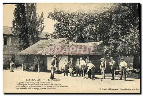 Ansichtskarte AK Petanque Les boules Le pointeur TOP