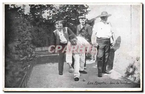 Cartes postales Petanque Joueurs de boules