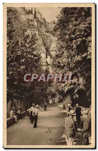 Cartes postales Petanque Plaisirs du dimanche Joueurs de boules a Moustiers Sainte Marie