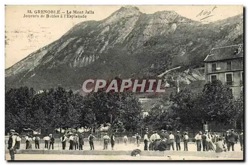 Ansichtskarte AK Petanque Grenoble Le Mont Jalla Joueurs de boules a l&#39esplanade