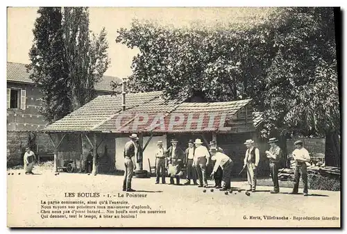 Ansichtskarte AK Petanque Les boules Le pointeur TOP