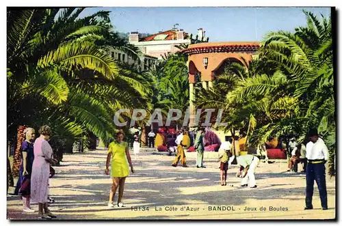 Cartes postales Petanque Bandol Jeu de boules
