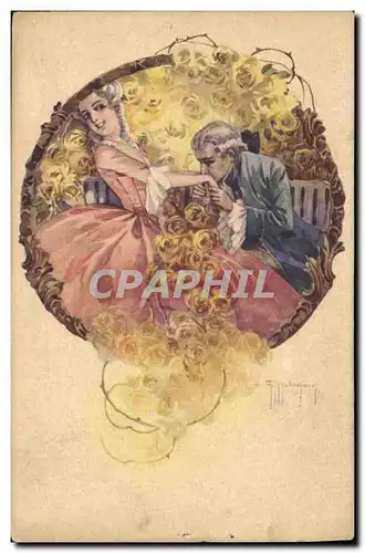 Cartes postales Fantaisie Illustrateur Molugani Femme